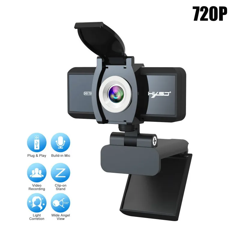 

Компьютерная камера S90 HD 720P, сетевая видеокамера для прямого эфира, поддержка видеочата, ТВ, встроенный звукопоглощающий микрофон 8 м