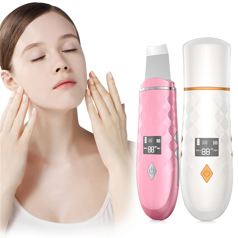 

Heating Compress and Shoveling Machine Ultrasonic Beauty Introducing Ion To Blackhead Pore Cleaning Instrument