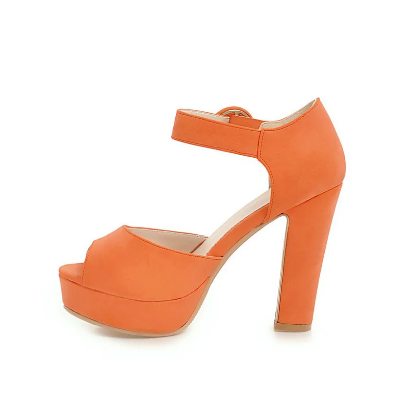 Женские туфли с открытым носком QUTAA черные повседневные туфли-лодочки на высоком