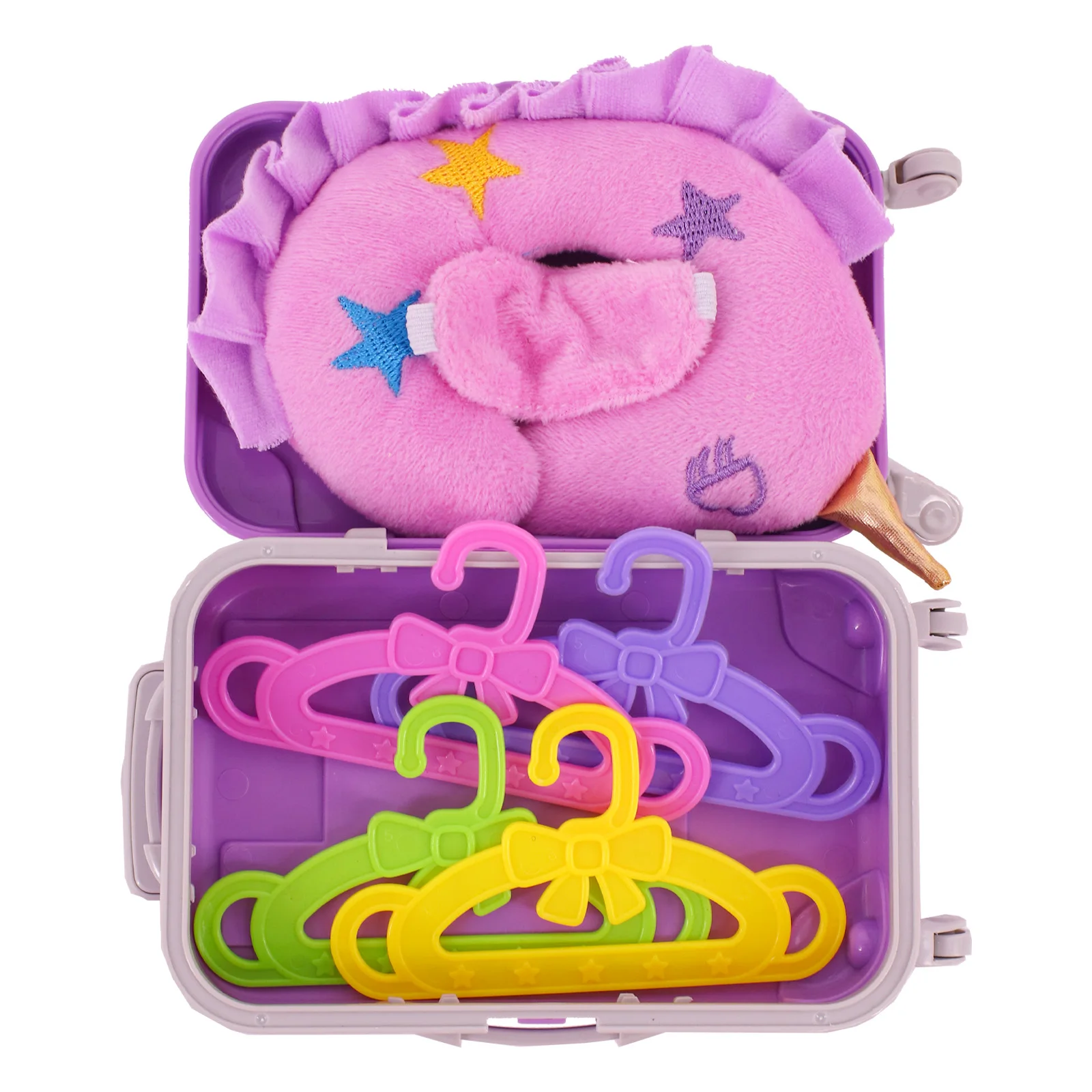 Кукла Фиолетовый единорог одежда обувь набор чемоданов для 18-дюймовых