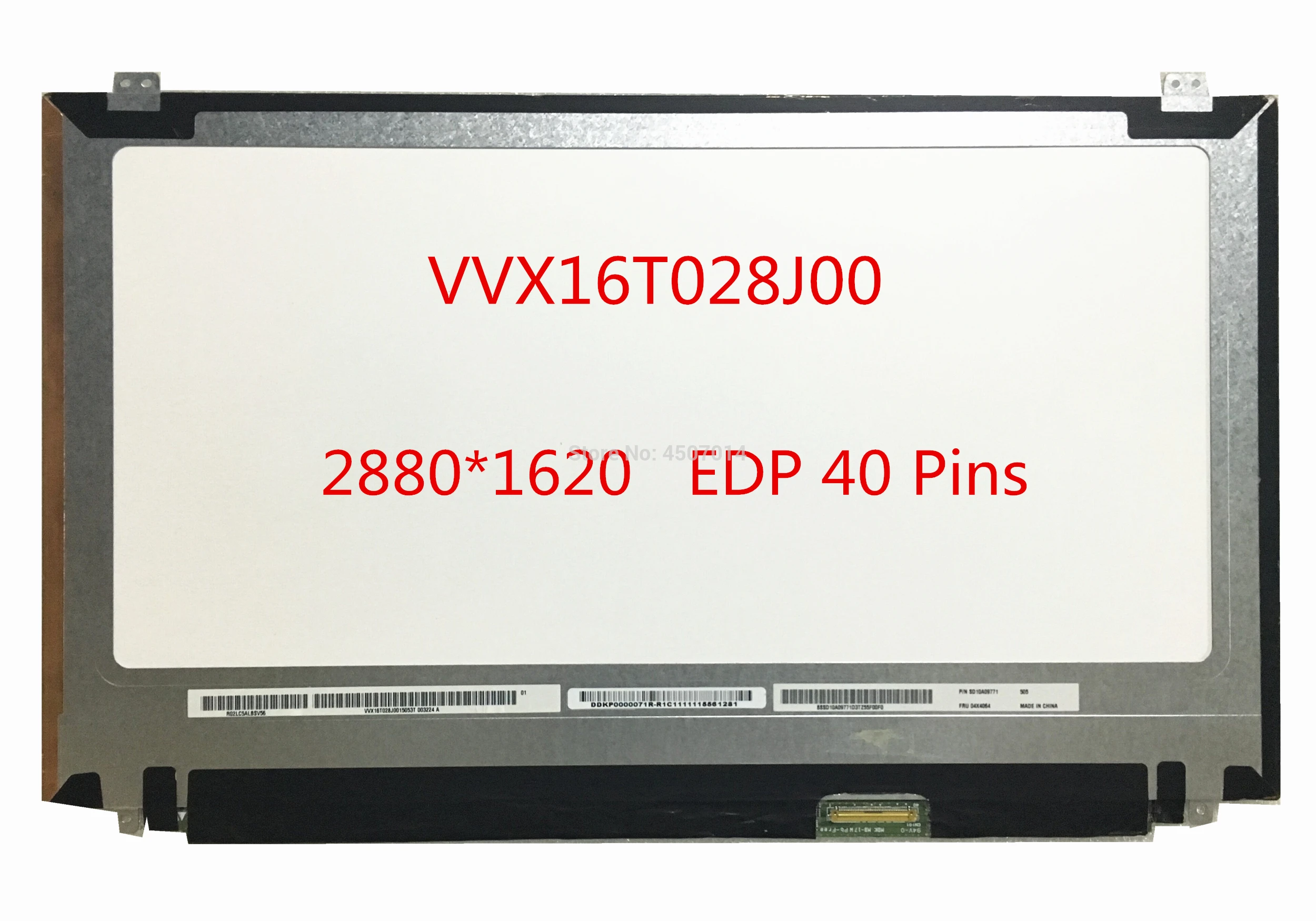   VVX16T028J00   Lenovo W540 W540P W550S T550  - 2880*1620 EDP 40 