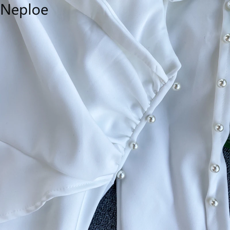 Женская Элегантная блузка с длинным рукавом Neploe повседневная Асимметричная