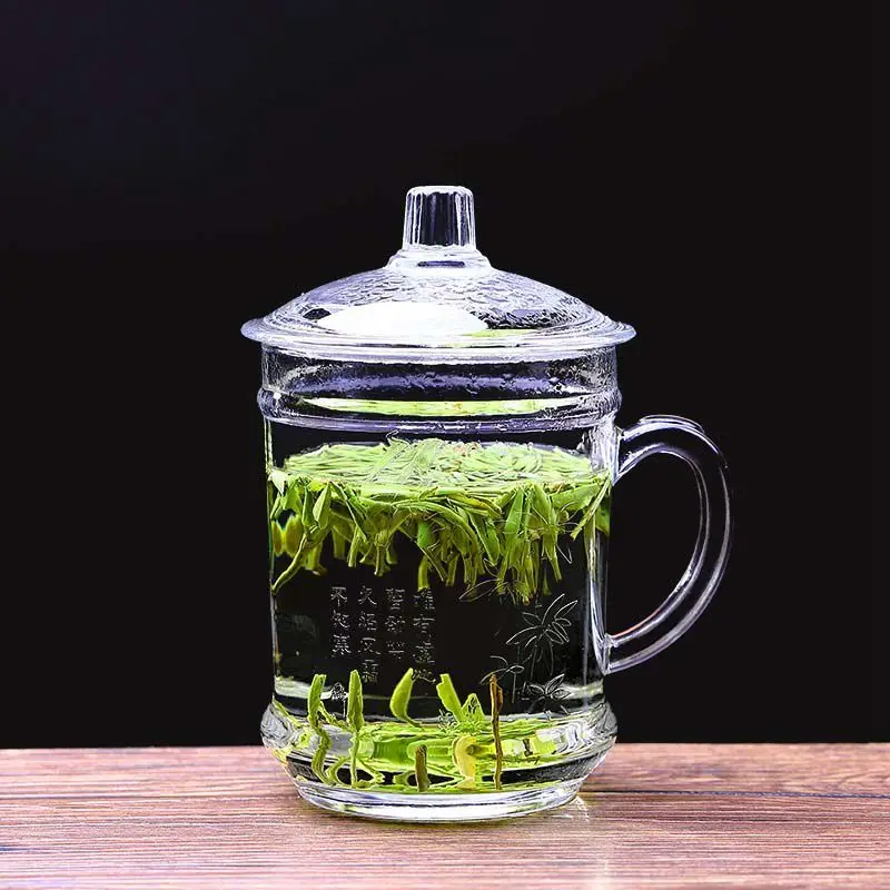 Стеклянная чашка для дома утолщенная термостойкая устойчивая к трещинам Мужская