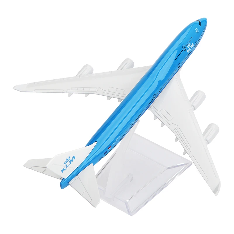 

Plane Model Boeing747 KLM Royal Dutch Airlines aircraft B747 Metal simulation airplane model for kids toys Christmas gift