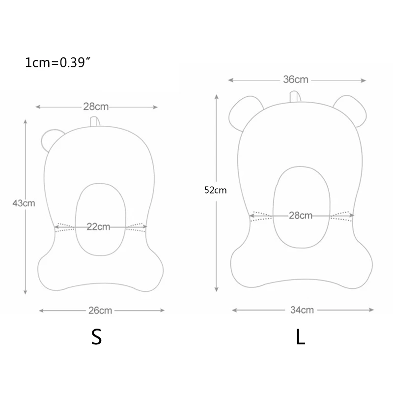 

23GD Baby Infant Bath Tub Pad Cushion Non-slip Bathtub Mat Newborn Shower Soft Chair Safety Seat Support