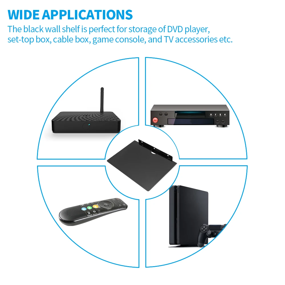 Кронштейн для ТВ приставки универсальный держатель подставка телевизора