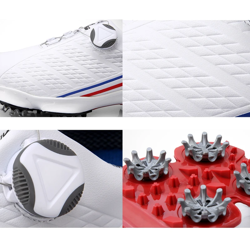 Hot Golf Men Shoes Waterproof Antiskid Breathable Button Buckle Sports Shoe Spiked Nail Training Sneakers MVI-ing | Спорт и