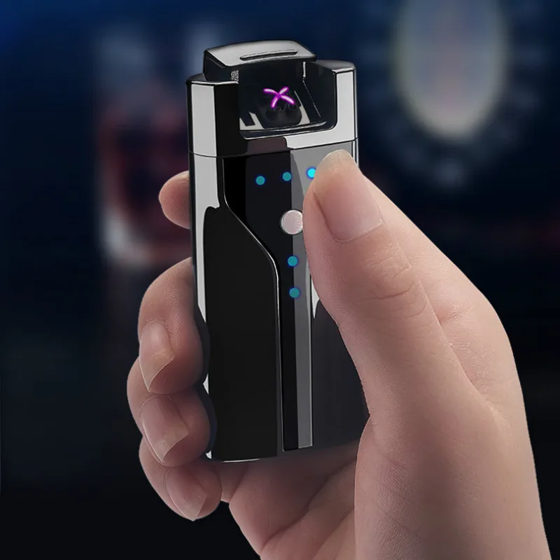 

Зажигалка плазменная с двойной дугой и защитой от ветра, USB