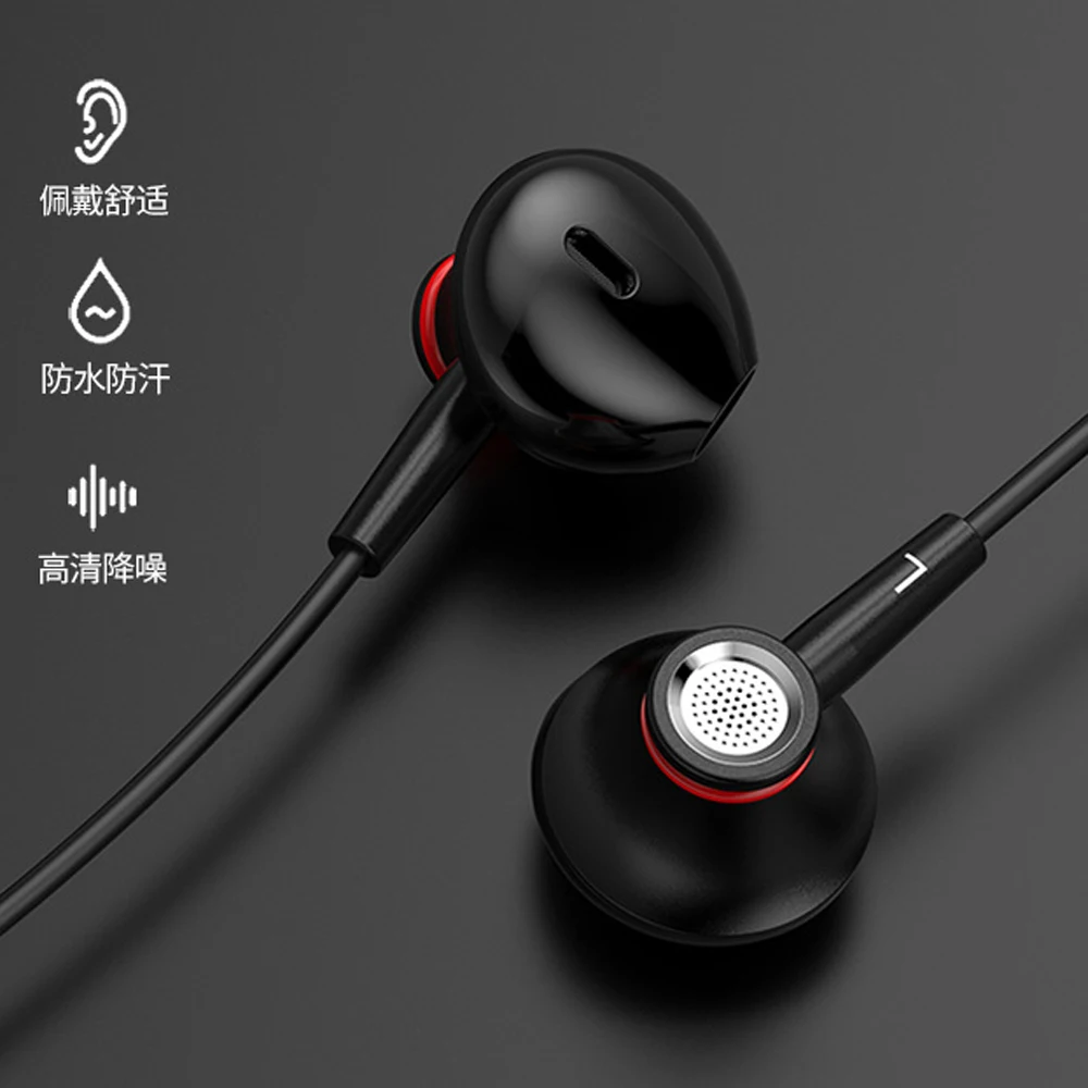 10 шт много металлические проводные наушники в ухо Тяжелый Бас Звук Музыка Спорт гарнитура с микрофоном для