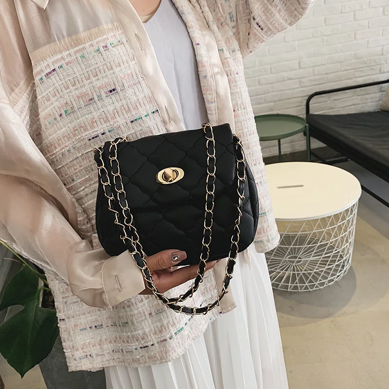 Youda простые оригинальные одноцветные Сумки на цепочке модные классические милые