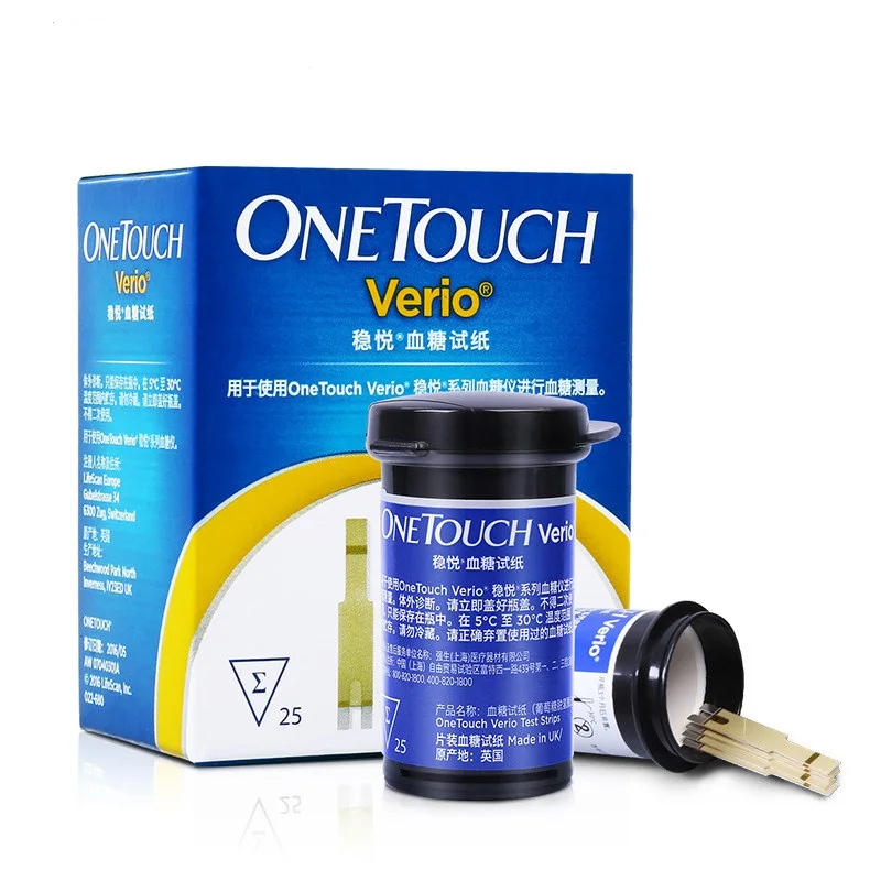 OneTouch Verio тест-полоски стабильный и надежный тест глюкозы в крови er метр домашний Bluetooth Трансмиссия Гибкий комплект системы