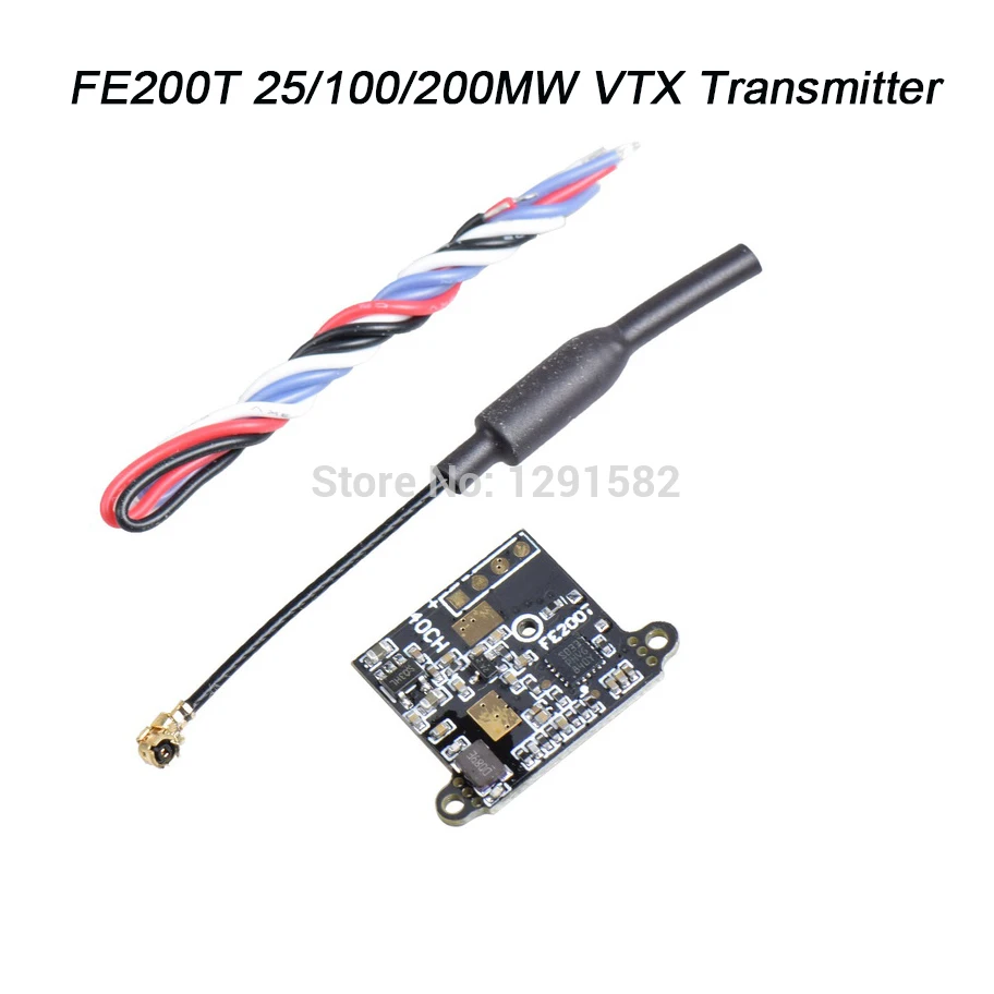 Новый FE200T 5 8G 40CH 20/100/200 мВт переключаемый Регулируемый передатчик AV 4 2 V FPV дрона с