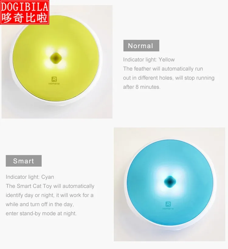 

Pet Play Plate Cat Catching Mouse Turntable Electric Intelligent Cat Toy Doughnut Cat Stick Feather Interactive Cat Toys