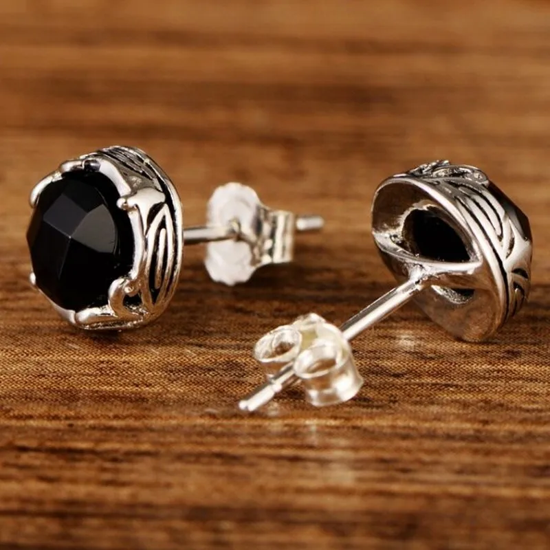 Новинка мужские серьги ювелирные изделия женские из чистого серебра 201 пробы