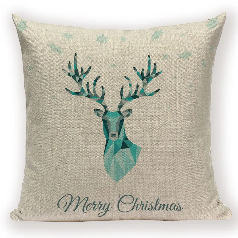 Merry Christmas пледы чехол для подушки мультфильм Санта Клаус Олень диван кровать Чехол скандинавский принт подушки для домашнего декора чехлы чехол s