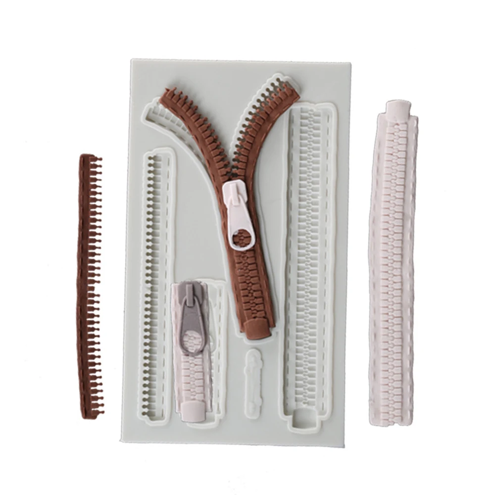 Силиконовая молния помадка плесень шоколадные конфеты Бисквитное украшение