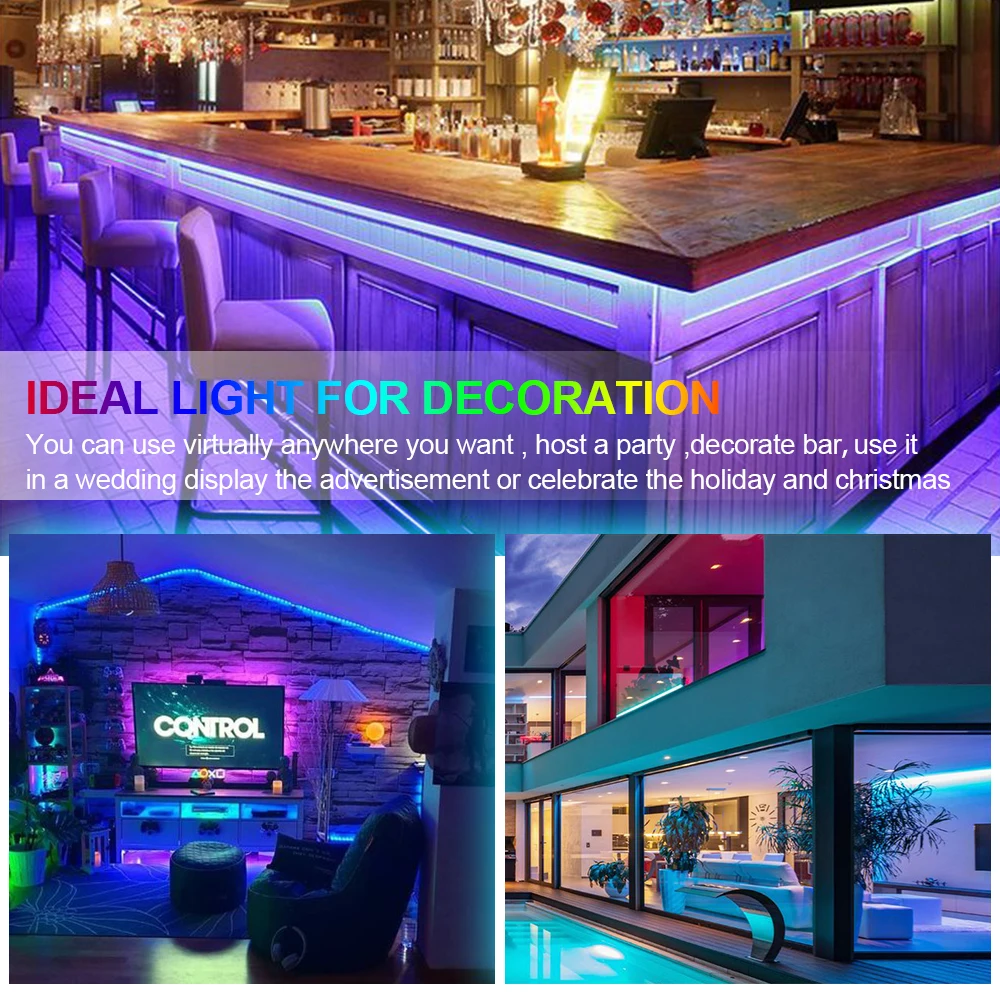 Светодиодная лента 12 В постоянного тока светильник с музыкальным контроллером