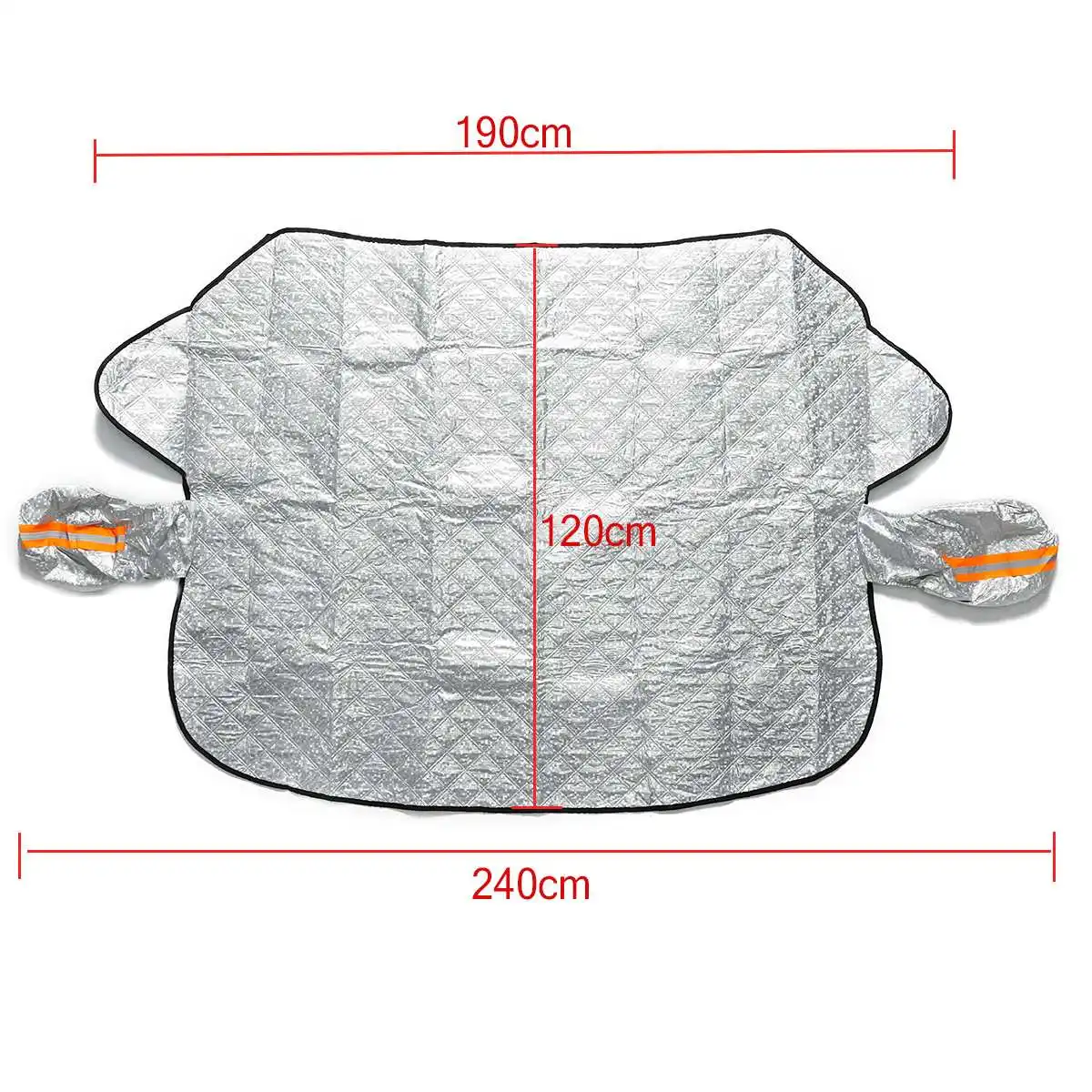 

240x120cm 4 Layers Car Windscreen Cover Snow Cover Magnet Sun Shade Mirror Anti Snow Frost Ice Shield Dust Protector Winter Auto