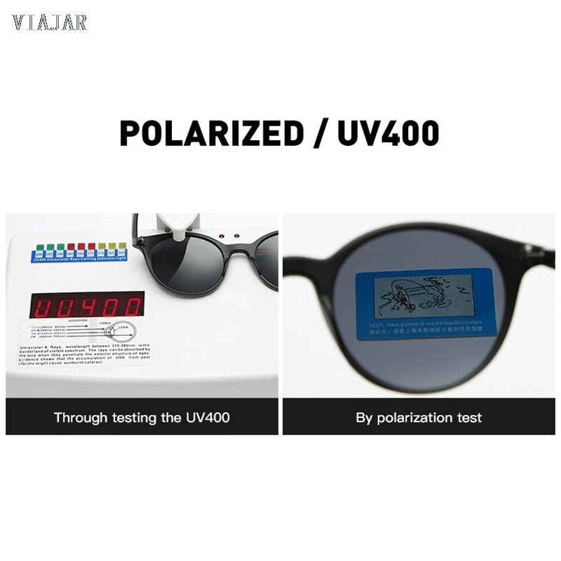 

New Classic Round Frame Polarized Sunglasses Men Women Brand Design Driving Sun Glasses Male Goggle UV400 Gafas De Sol
