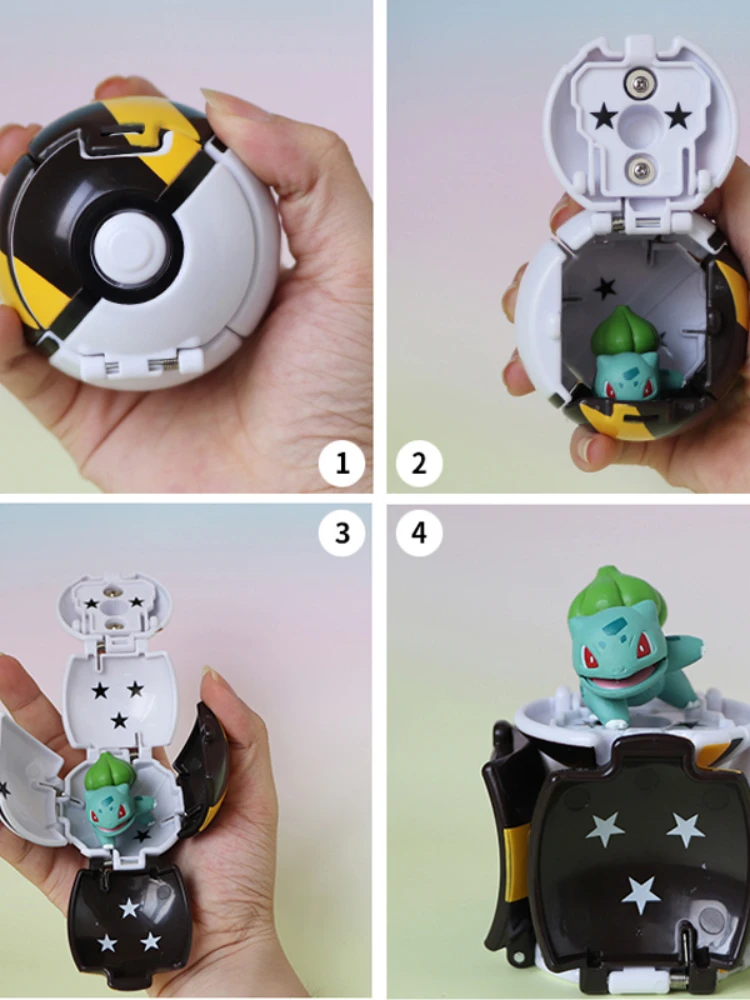 Оригинальный покебол откидной Поп открытый тыкать мяч Пикачу Кукла игрушка для