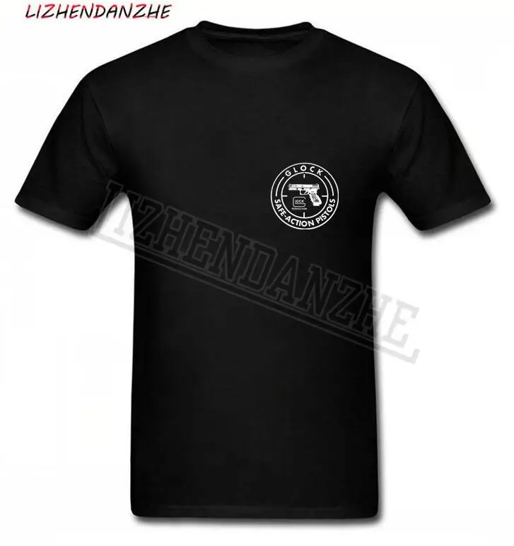 MNE футболка GLOCK SAFE ACTION PISTOLS высокого качества с рукавами крылышками брендовая