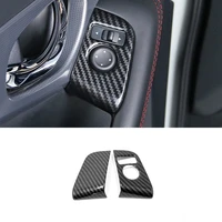 car rear view mirror adjust switch panel decoration car stickers cover trim for nissan qashqai j11 2017 2018 2019 car accessorie