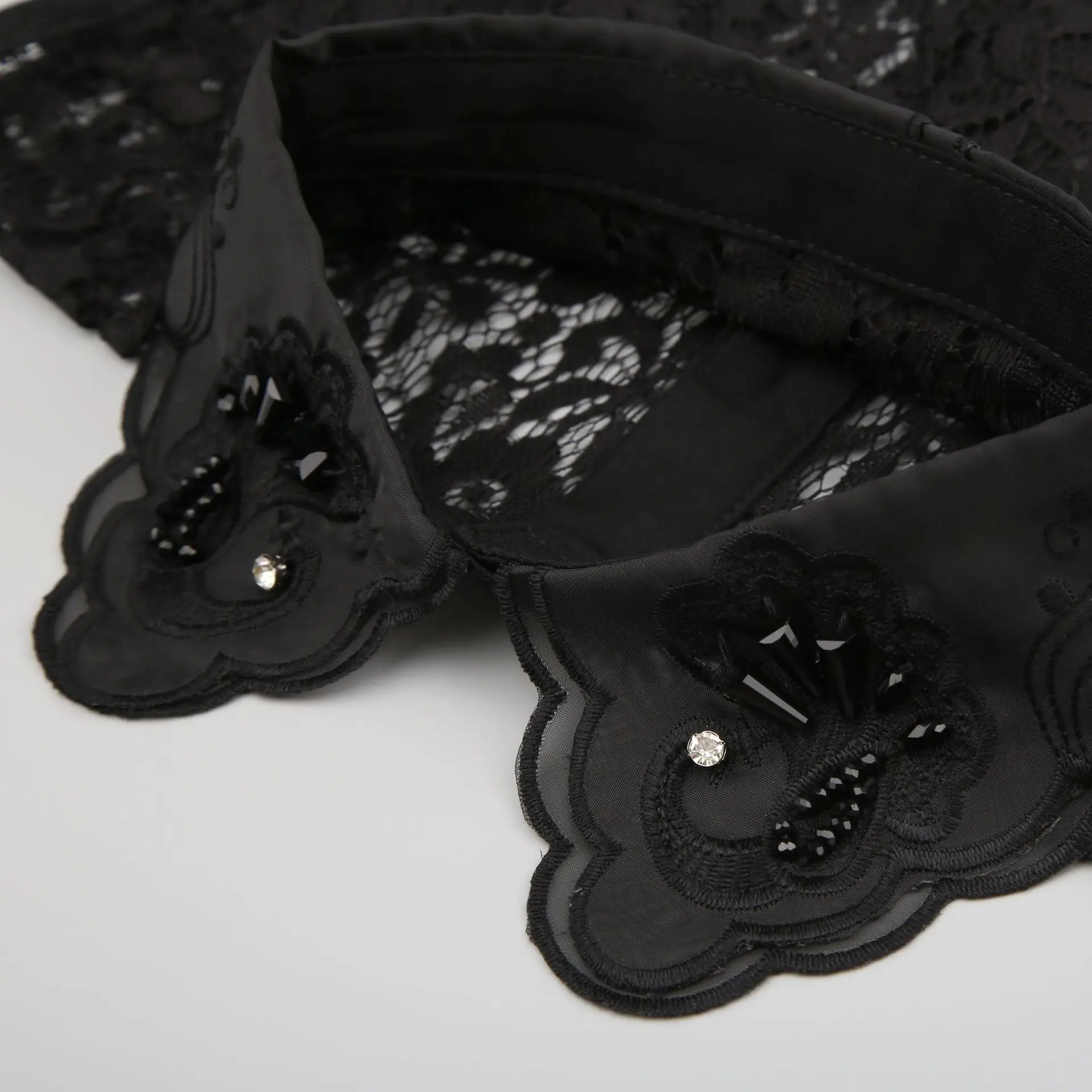 

New Vintage White Shirt False Collar swan Print wild False Collar Lapel Blouse Top Women Clothes Accessories Detachable Lapel