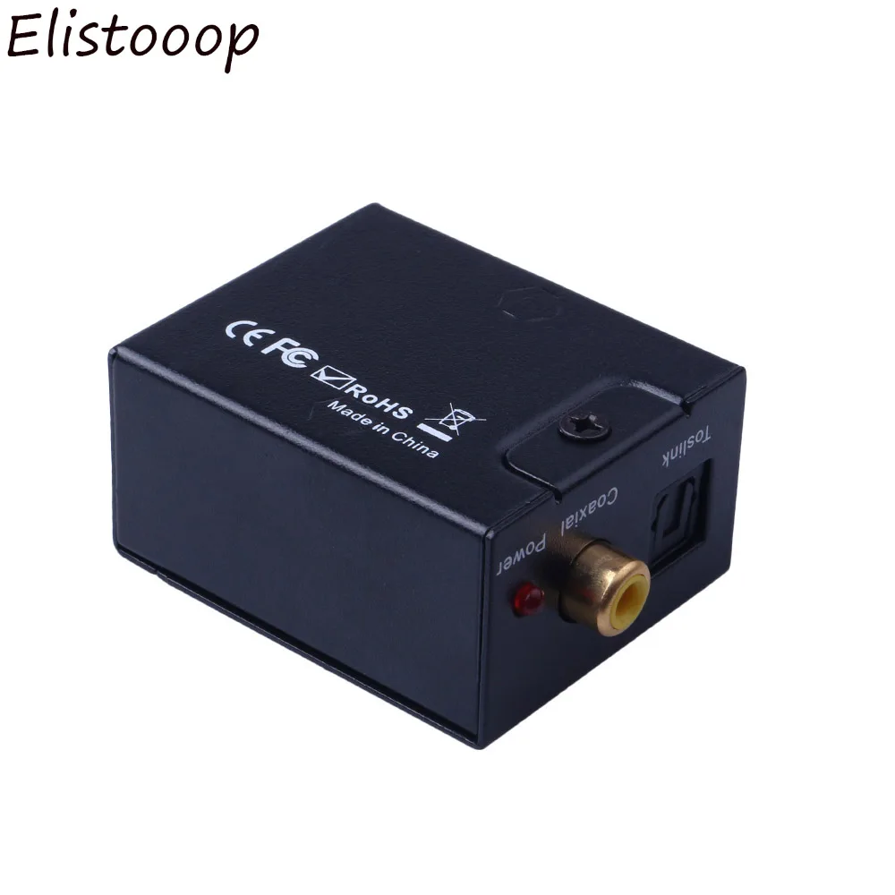 RCA цифро-аналоговый аудио конвертер адаптер Цифровой оптический коаксиальный