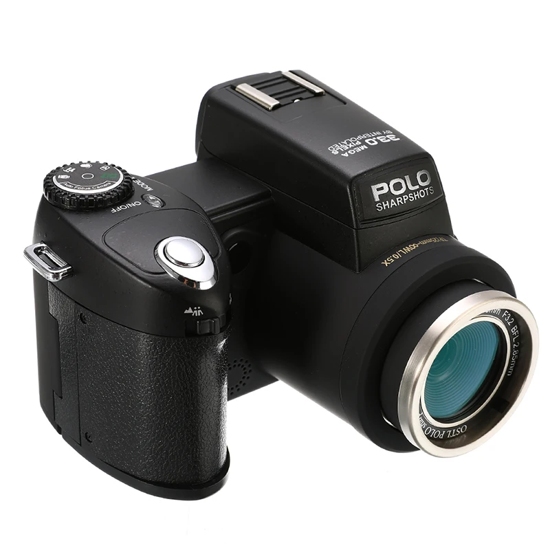 D7100 HD POLO цифровая камера Профессиональная зеркальная видеокамера 33 млн пикселей автоматическая фокусировка DSLR камера 24X оптический зум три объектива