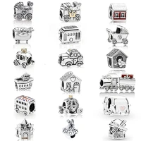 new fashion personality house car wheel baby carriage pumpkin shopping cart string ornaments diy original female jewelry