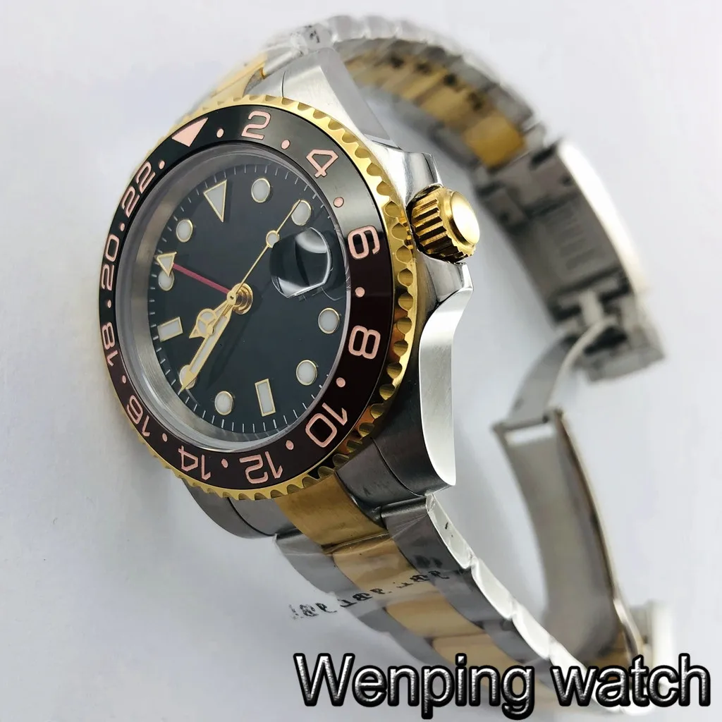 Мужские автоматические роскошные часы Bliger 40 мм с сапфировым стеклом | Наручные