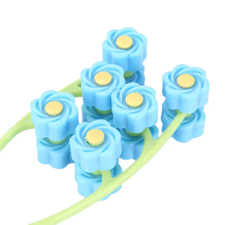 

1PC Portable Facial Massager Roller Anti Wrinkle Face-Lift Slimming Flower Shape Home Use Face Relaxation Beauty Face Lift Tools
