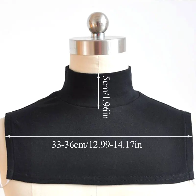 Мужской женский мужской вязаный накладной воротник удлинитель мусульманского