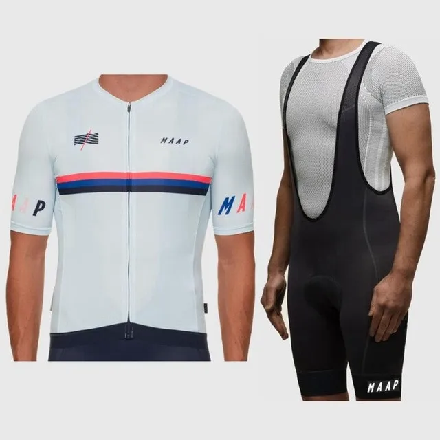 Sets Maap pro team версия Велоспорт Джерси Сверхлегкий короткий рукав НАБОРЫ mtb велосипед camisa ciclismo Майо эластичная лента шорты - Цвет: Sets