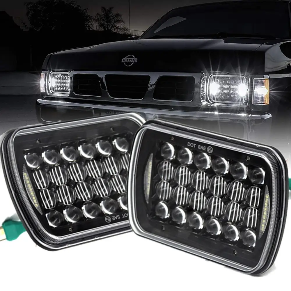 Автомобильные светодиодсветодиодный фары DRL 7x6 для Jeep Cherokee XJ comcome MJ Nissan Piackup Trucks 5x7