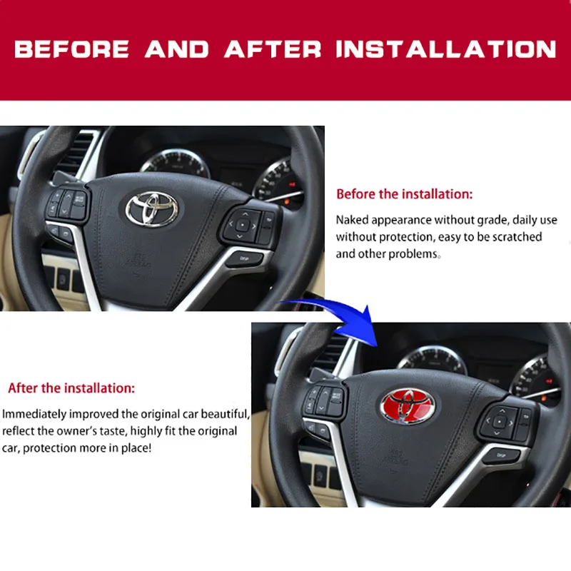 Эмблема Для Toyota RAV4 LandCruiser Prado HighLander Camry Yaris EZ Corolla Levin значок на передний и задний