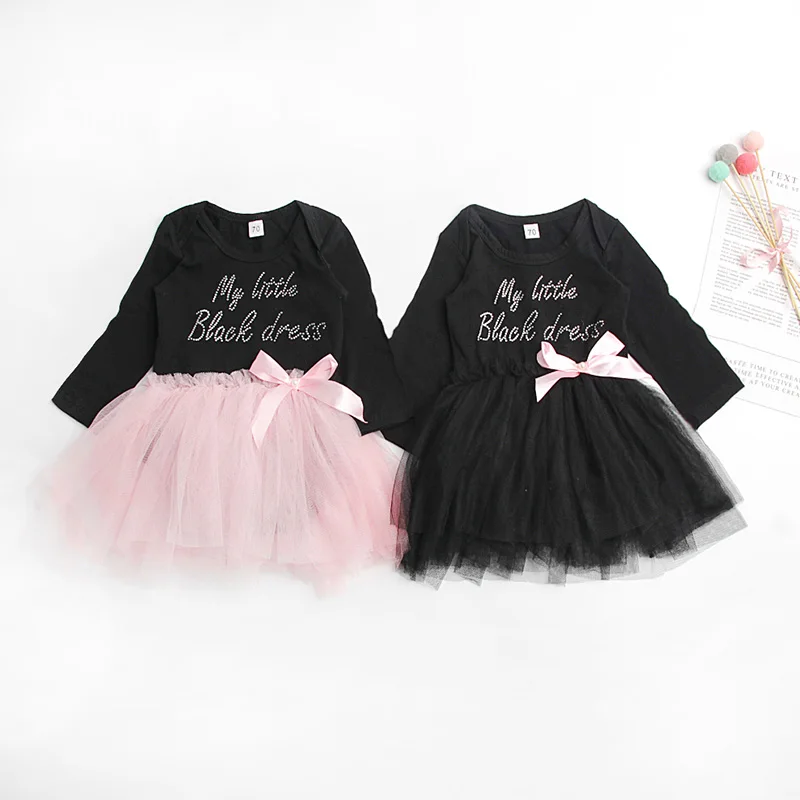 Осенние повседневные платья для маленьких девочек от 0 до 18 месяцев Сетчатое