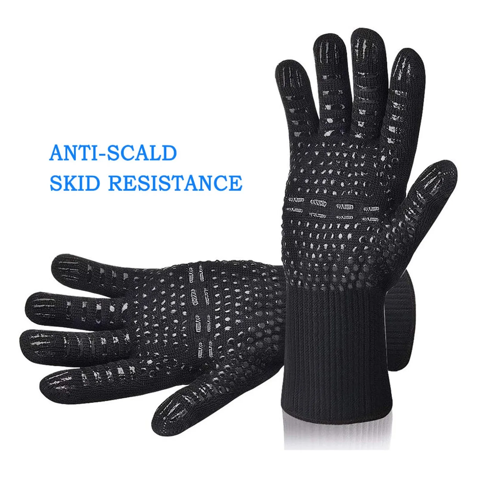 

Hot BBQ Grilling Cooking Gloves Extreme Heat Resistant Oven Welding Gloves High Quality Kitchen Barbecue Glove 1PC
