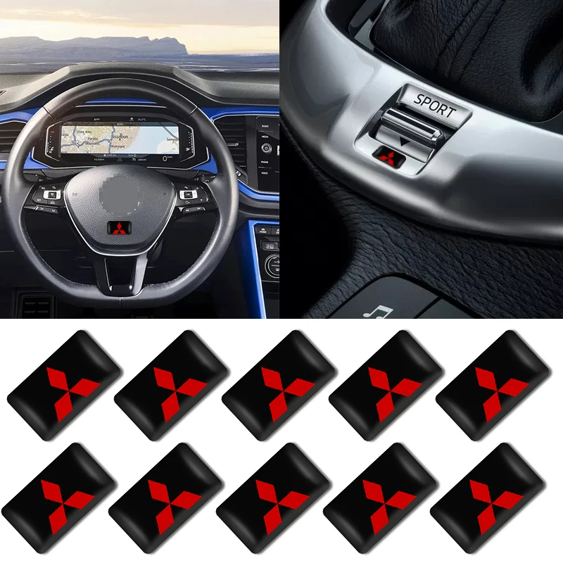 10 шт декоративная наклейка с логотипом на автомобиль наклейки эмблемы для