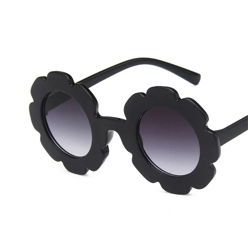 RBRARE Pink Sun Flower Child Sunglasses Candy Color Cute Round Wild Concave Shape Personality Baby Anti-UV Street Beat Glasses | Аксессуары