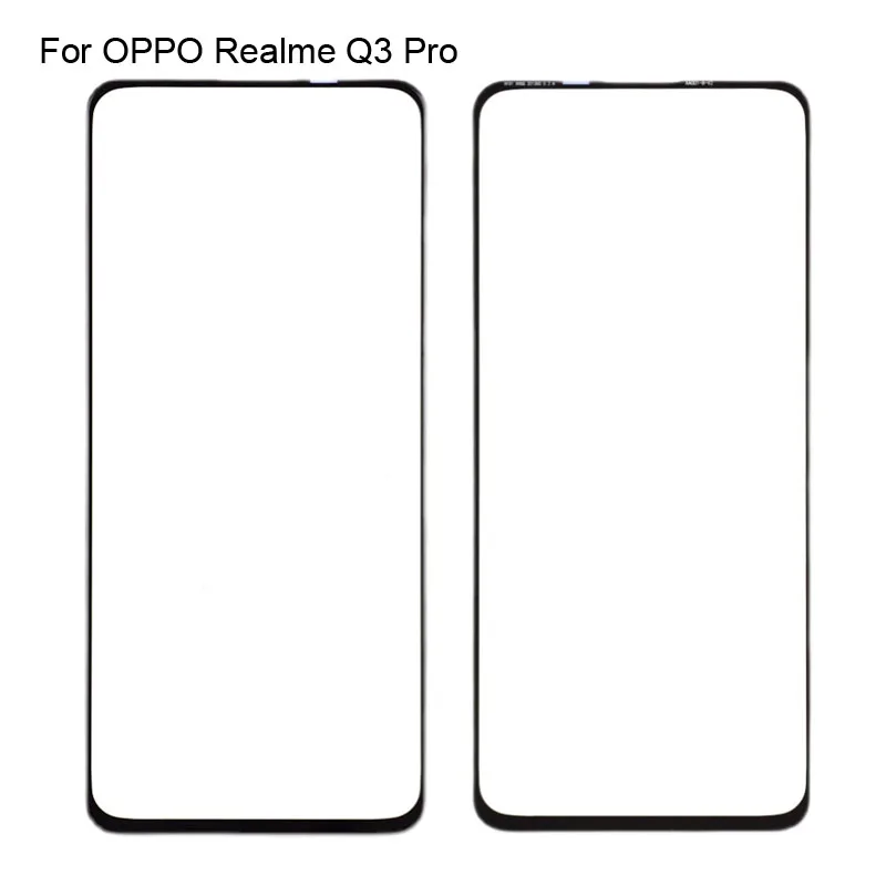 

2 шт. для OPPO Realme Q3 Pro переднее ЖК-стекло объектив сенсорный экран RealmeQ3 Pro Сенсорная панель внешнее стекло экрана без гибкости