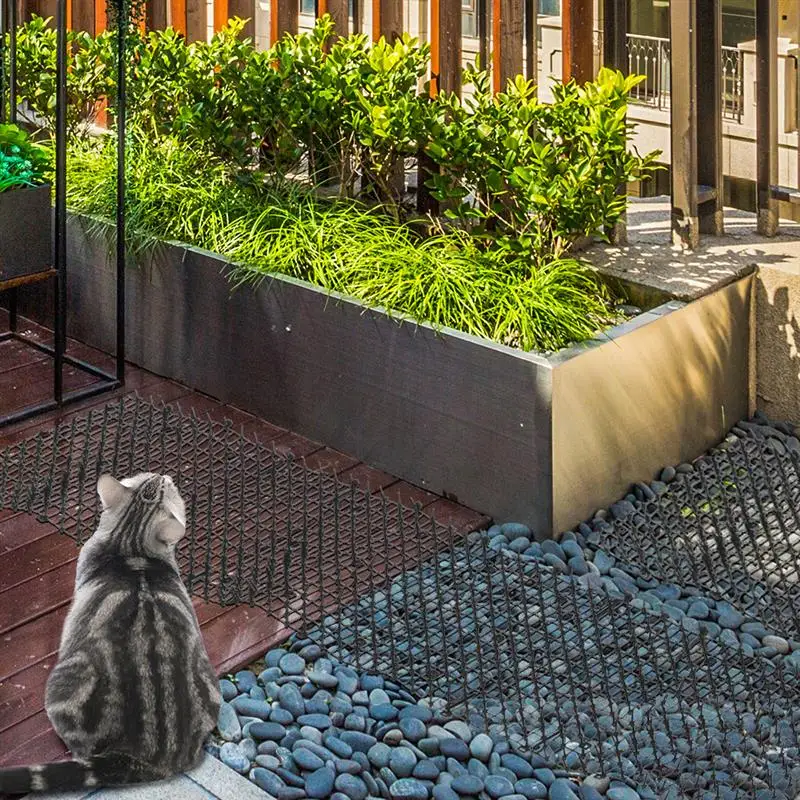 Коврик для кошек 2 м приспособление защиты сада от и собак пластиковый коврик