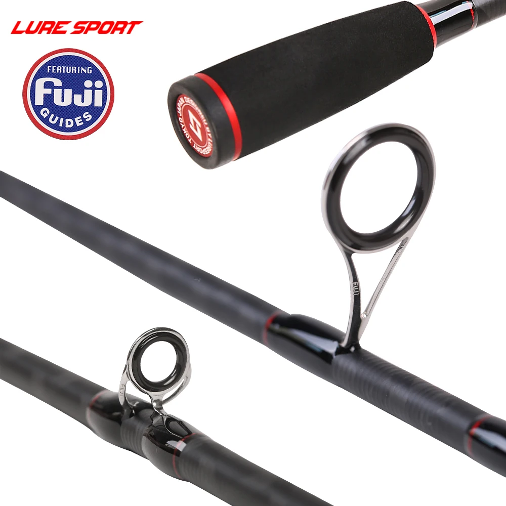LureSport туристическая Удочка Fsihing 2,1 М/2,4 м FUJI направляющая катушка сиденье X-Cross углеродное спиннинговое литье Приманка Удочка