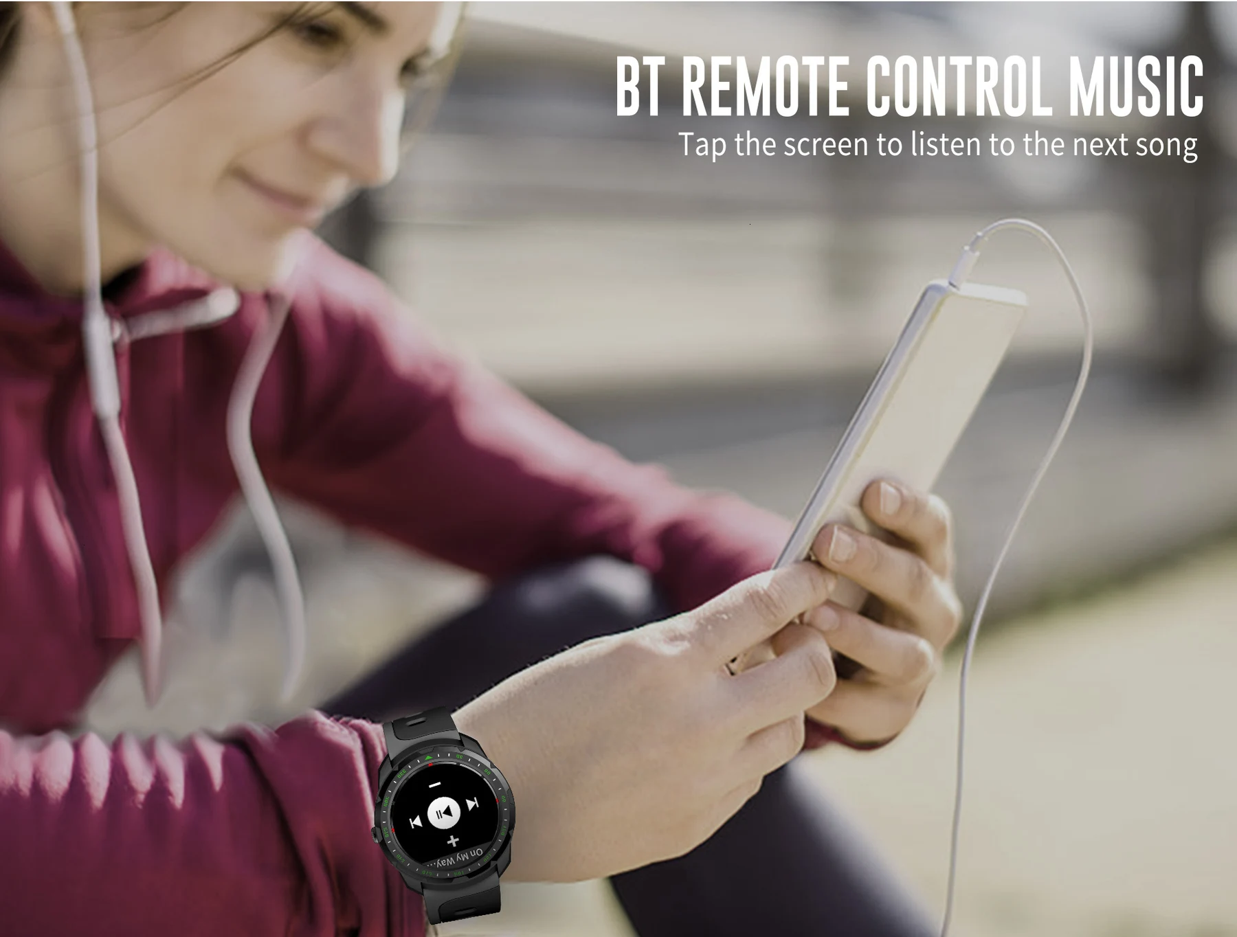 KINGWEAR KW01 Водонепроницаемый Смарт Часы Bluetooth Вызов монитор сердечного ритма во время сна калькулятор секундомер сообщение напоминание пульт