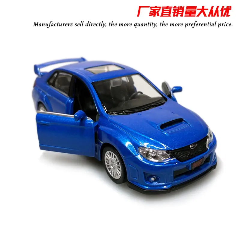 Игрушечные автомобили UNI в масштабе 1/36 японская модель автомобиля Subaru STI из