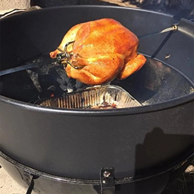 

Rotisserie BBQ Forks Stainless Steel Spit BBQ Forks Charcoal Chicken Grill Rotisserie Meat Fork BBQ Tool Accessories