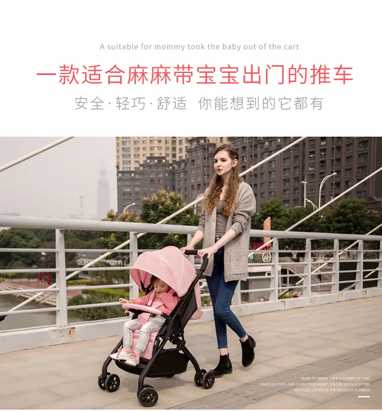 2 In1 Twins Baby Stroller Can Be Split Can Sit on A Reclining Double Stroller Baby Twins Trolly Four Wheel Baby Carriage