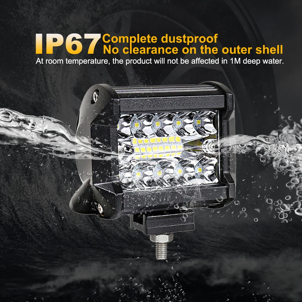 Nlpearl 2x4 &quot7&quot 60 Вт 120 светодиодный барный Автомобильный светильник для