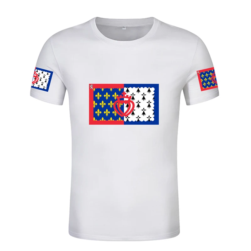 Футболка с надписью Страна Луары Бесплатная nantes именным номером Французский