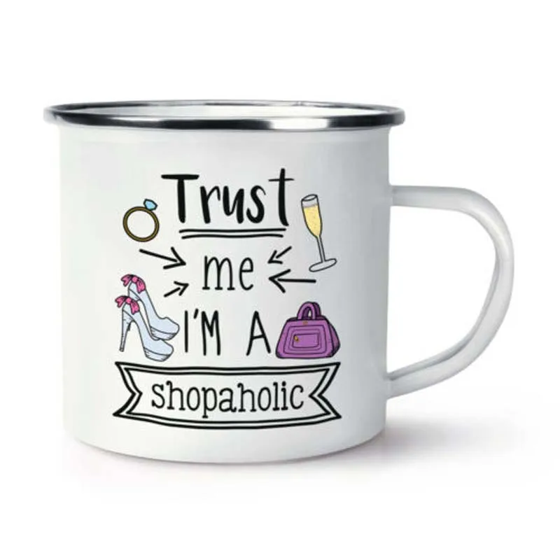 Пользовательское имя из нержавеющей стали походная кофейная кружка Trust Me I'm